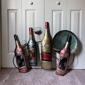 Metal Wine Wall Art